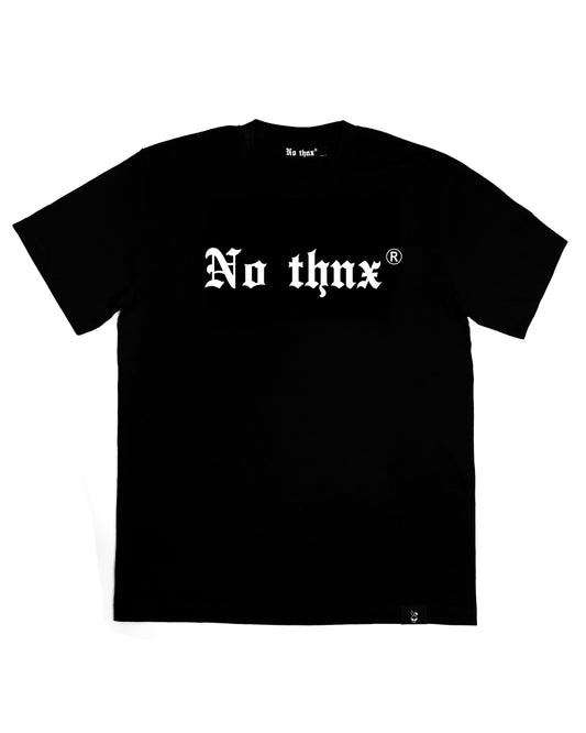 No Thnx Black T-shirt