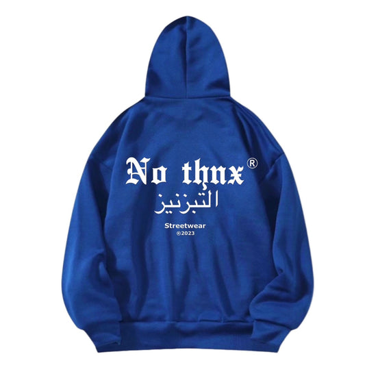 SUDADERA NO THNX AZUL